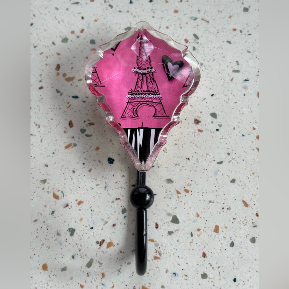 Paris Eiffel Tower Wall Hook Pink Acrylic‎ Decorative Hook Hobby Lobby